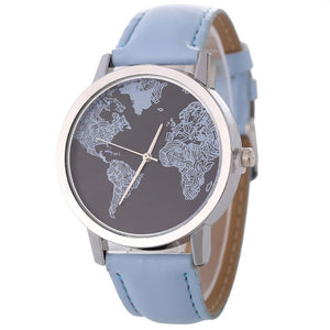 Newly Design World Map Watch Men Women Gift Watches Unique Designer Fashion time Quartz Men clock