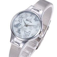 Load image into Gallery viewer, Modern Fashion Gold Quartz Watch Butterfly Women Mesh Stainless Steel Watch Band High Quality Casual Wristwatch Gift for Female