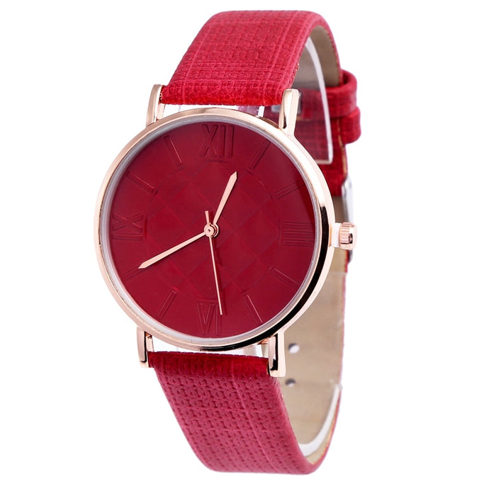 Newly Design Fashion hot-selling leather female watch ROMA vintage watch women