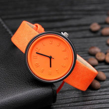 Load image into Gallery viewer, Candy color Unisex Simple Number watches women japanese fashion luxury watch Quartz Canvas Belt Wrist Watch girls gift New