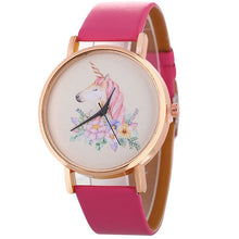 Load image into Gallery viewer, Fashion Cute Unicorn Animal Watch Women Girl Leather Strap Analog Quartz Watch For Women