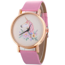 Load image into Gallery viewer, Fashion Cute Unicorn Animal Watch Women Girl Leather Strap Analog Quartz Watch For Women