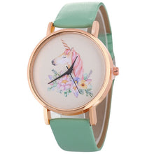Load image into Gallery viewer, Fashion Cute Unicorn Animal Watch Women Girl Leather Strap Analog Quartz Watch For Women