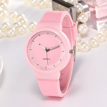 Load image into Gallery viewer, 2019 New Woman Fashion Casual Silicone Strap Analog Quartz Round Watch relogio feminino Simple Round horloges Ladies Watches