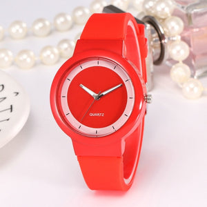 2019 New Woman Fashion Casual Silicone Strap Analog Quartz Round Watch relogio feminino Simple Round horloges Ladies Watches