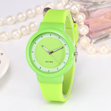 Load image into Gallery viewer, 2019 New Woman Fashion Casual Silicone Strap Analog Quartz Round Watch relogio feminino Simple Round horloges Ladies Watches