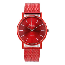 Load image into Gallery viewer, Geneva Ladies Watches Quartz Wrist Watch Simple Dial Analog Reloj hombre Silicone Band Women&#39;s Watches Round Fashion