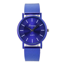 Load image into Gallery viewer, Geneva Ladies Watches Quartz Wrist Watch Simple Dial Analog Reloj hombre Silicone Band Women&#39;s Watches Round Fashion