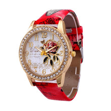 Load image into Gallery viewer, Ladies belt with diamond flower butterfly watch Women&#39;s Watches relogio feminino Cloc