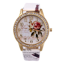 Load image into Gallery viewer, Ladies belt with diamond flower butterfly watch Women&#39;s Watches relogio feminino Cloc