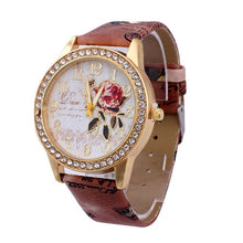 Load image into Gallery viewer, Ladies belt with diamond flower butterfly watch Women&#39;s Watches relogio feminino Cloc