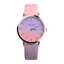 Load image into Gallery viewer, Fashion WristWatch Retro Rainbow Design Women Dress Watch Quartz Leather Watches