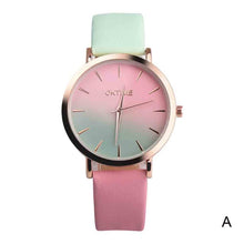 Load image into Gallery viewer, Fashion WristWatch Retro Rainbow Design Women Dress Watch Quartz Leather Watches