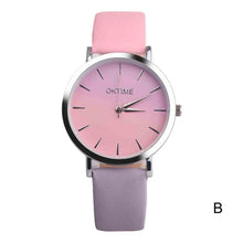 Load image into Gallery viewer, Fashion WristWatch Retro Rainbow Design Women Dress Watch Quartz Leather Watches