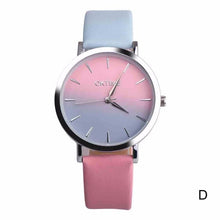 Load image into Gallery viewer, Fashion WristWatch Retro Rainbow Design Women Dress Watch Quartz Leather Watches