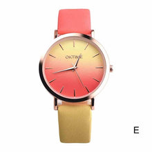 Load image into Gallery viewer, Fashion WristWatch Retro Rainbow Design Women Dress Watch Quartz Leather Watches