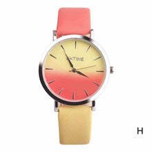 Load image into Gallery viewer, Fashion WristWatch Retro Rainbow Design Women Dress Watch Quartz Leather Watches