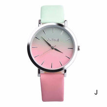 Load image into Gallery viewer, Fashion WristWatch Retro Rainbow Design Women Dress Watch Quartz Leather Watches