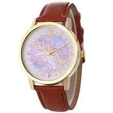 Load image into Gallery viewer, Girl Boy Unicorn Watch Analog Display Faux Leather Quartz Wrist Watch Xmas Gift relogio masculino man