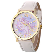 Load image into Gallery viewer, Girl Boy Unicorn Watch Analog Display Faux Leather Quartz Wrist Watch Xmas Gift relogio masculino man