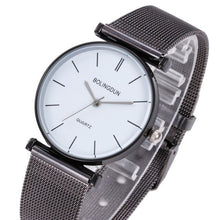 Load image into Gallery viewer, Modern Fashion Black Quartz Watch Men Women Mesh Stainless Steel Watchband High Quality
